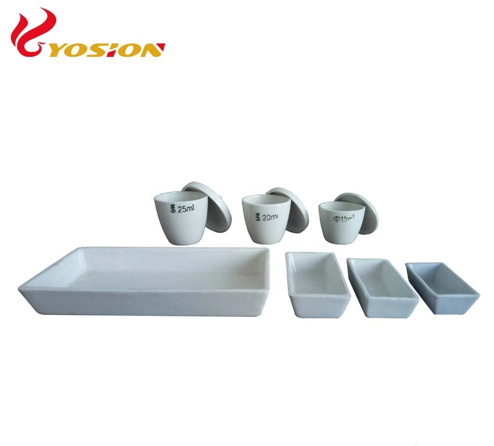 High Purity Alumina/ Aluminum Ceramic Boat Shape Crucibles