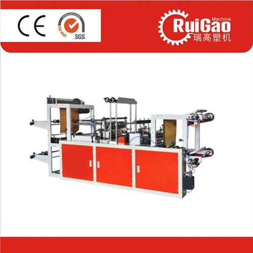 Double Layers Core-Rewind Plastic Biodegradable Roll Bag Making Machine