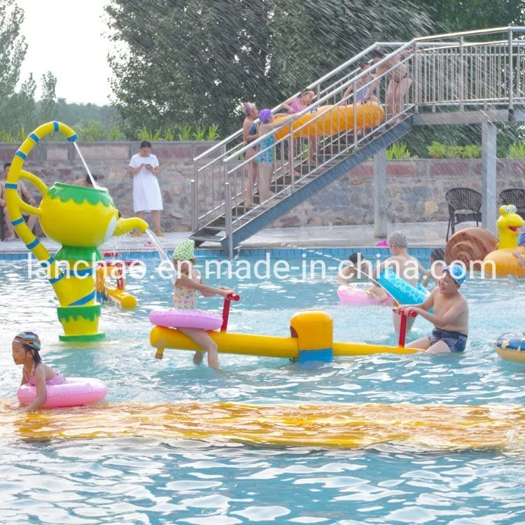 Amusement Park Playground with Fiberglass Spiral Straight Water Slide