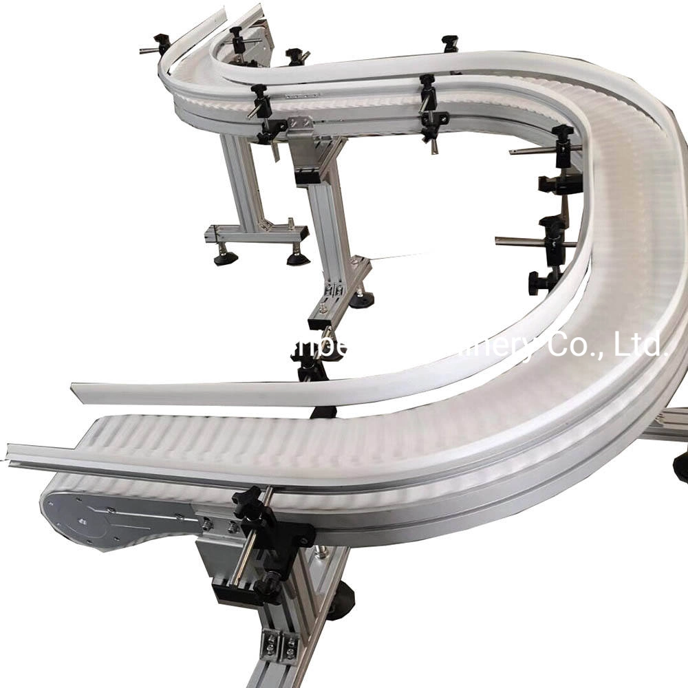 Stainless Steel Plain Chain Conveyor for Food Industry Aluminum Conveyor System with Finger Flexible Chain with 82.6 114 140mm Width