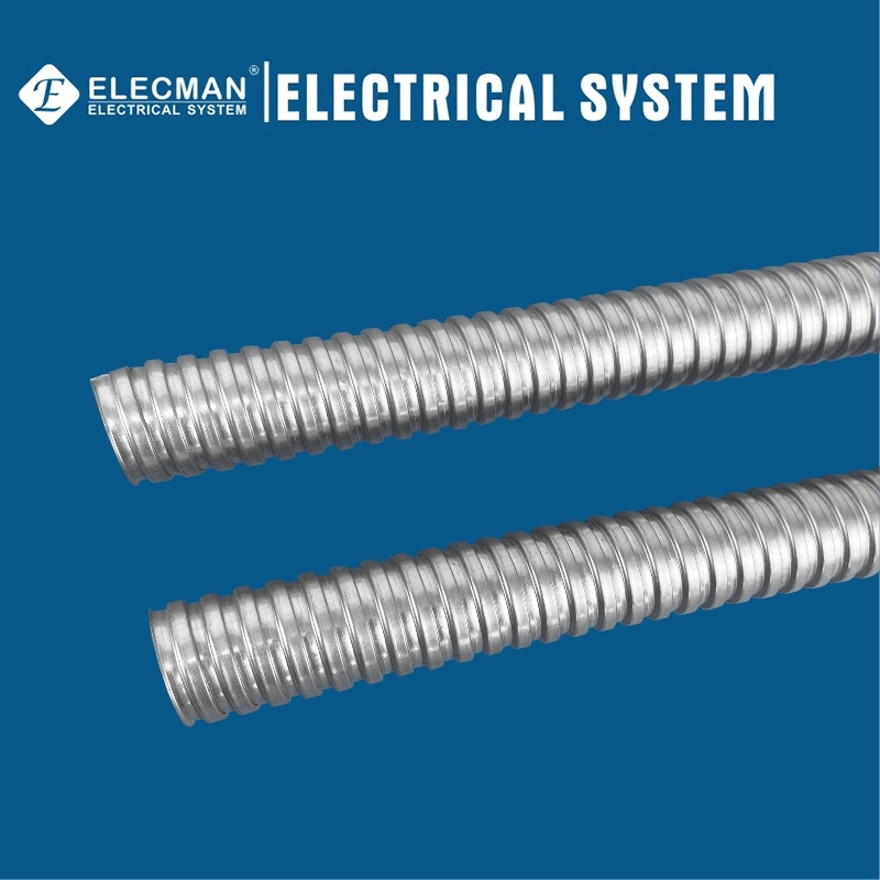 Tubo flexible metálico de conducto metálico con homologación UL Acero flexible de 3/4" Conducto