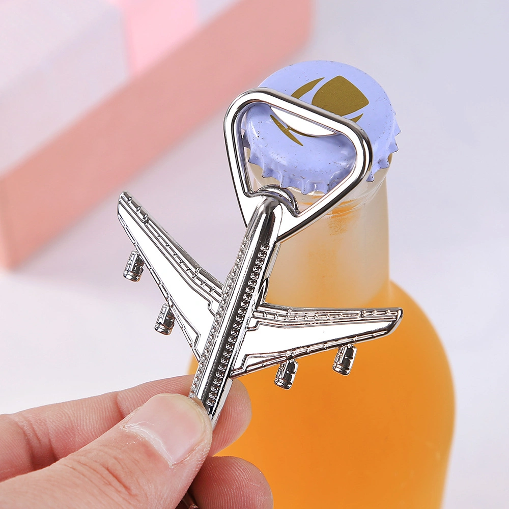 Elegant Custom Alloy Airplane Bottle Opener Bar Kitchen Use