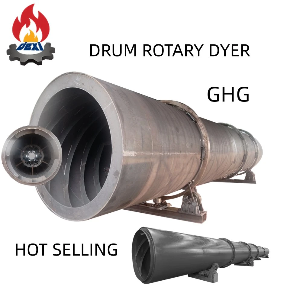 China High Efficiency Sludgy Sawdust Fertilizer Compost Rotary Drum Dryer