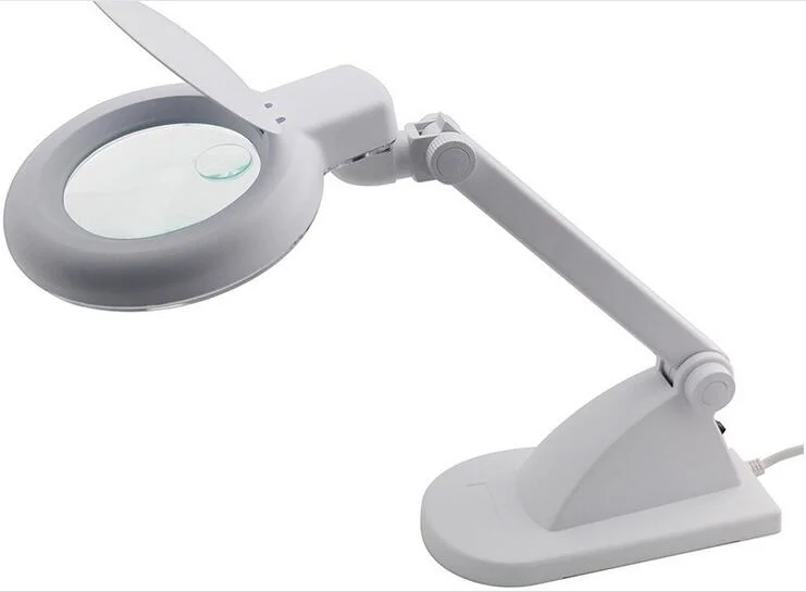 Soporte de sobremesa Sk-1081L Inspección LED Lámpara lupa de belleza