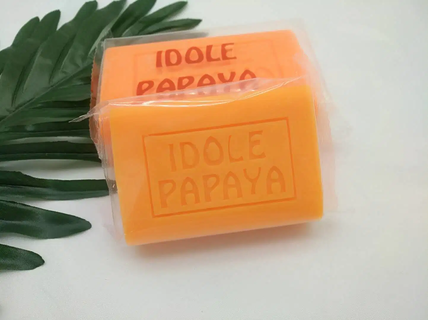 Idole orgánica de Papaya Soap Skin de aligerar el ácido kójico Whitening Jabón de Tocador de Baño