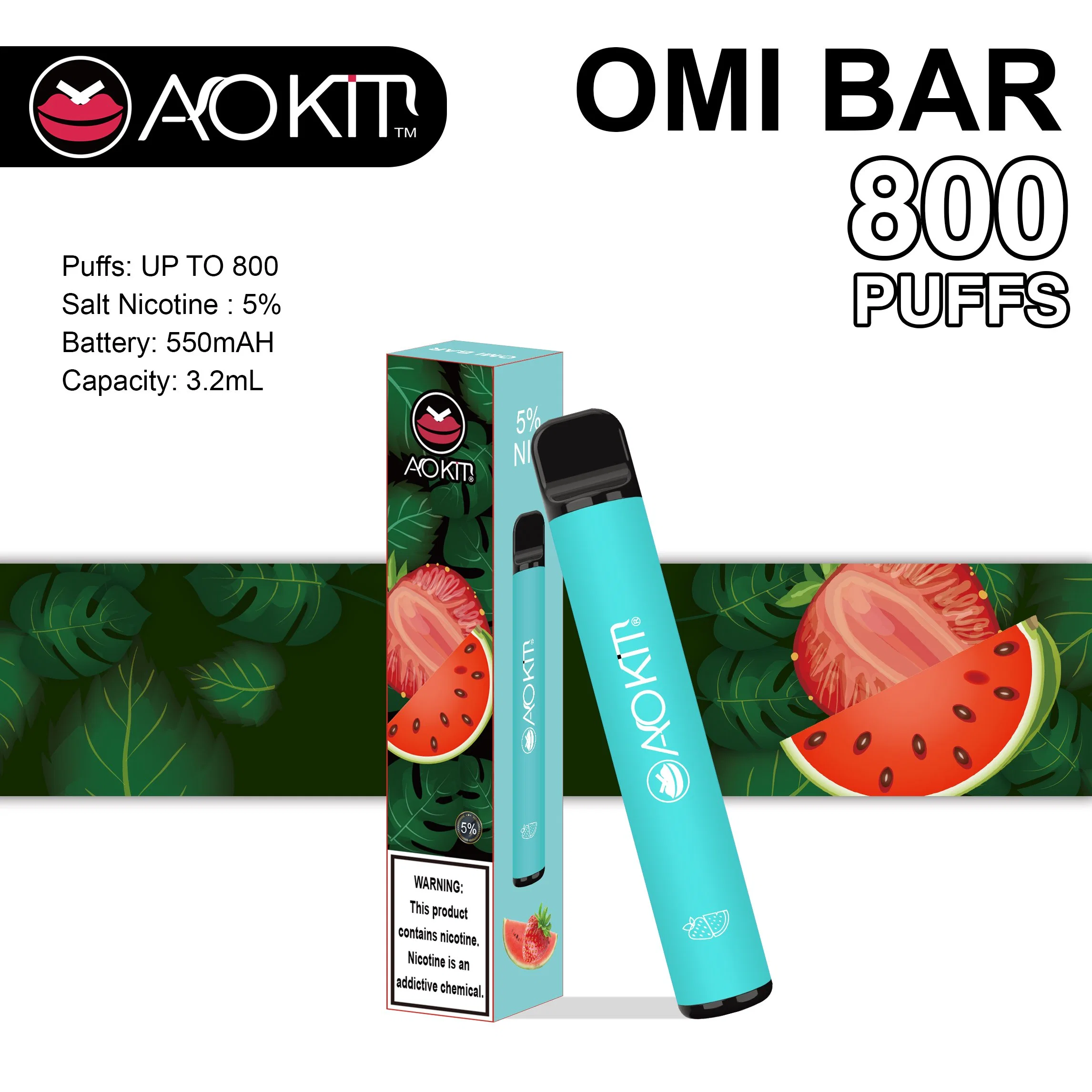 Factory Price Wholesale/Supplier Aokit Electronic Cigarette Vape Smoking 800 Puffs E Cigarettes