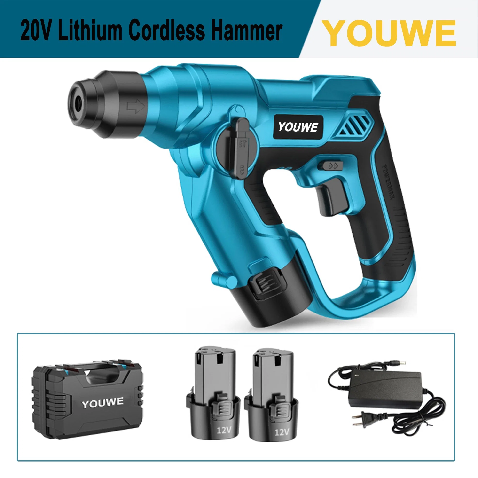 Cordless Hamme Drill, Power Tools, LED Drill, Impact Hammer