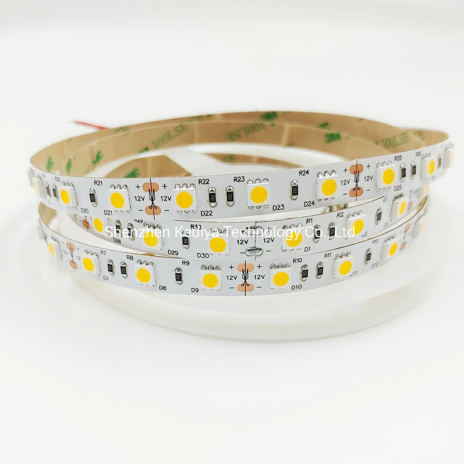 5m/Lot Warm White DC12V 3000K 4000K 6000K SMD5050 60LEDs/M Flexible LED Strip Light