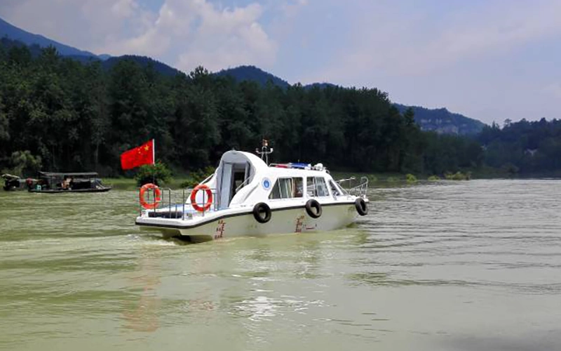 Js-828b New Style FRP Working Patrol Boat with Cabins