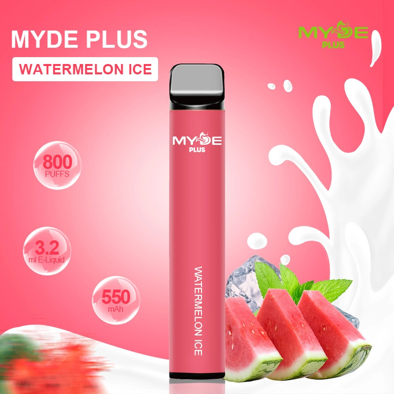 Myde 2% Chine Vente en gros Original Factory jetable bon marché Vape 800 Bouffées