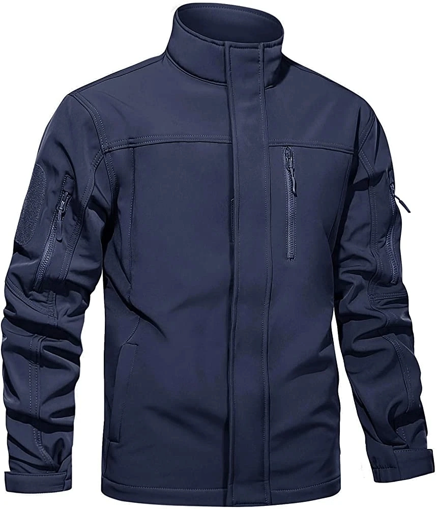 Fábrica Mayorista/Proveedor de Moda Personalizada OEM ODM Chaqueta Softshell para Hombre Chaqueta Cortavientos Ropa de Trabajo Impermeable y Transpirable