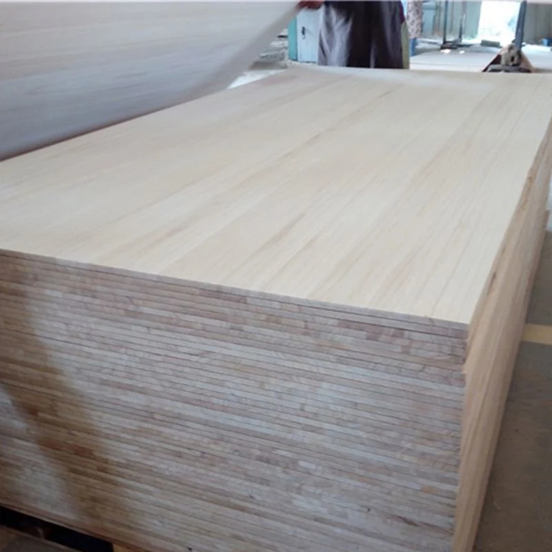 Paulownia Massivholz-Fingergelenk-Brett/Kante Verklebte Platte/Arbeitsplatte/Arbeitsplatte/Tischplatten-Brett-Schonplatte Sockelleiste Brett Trim Mouding Dekoration Linie Millwork Holz