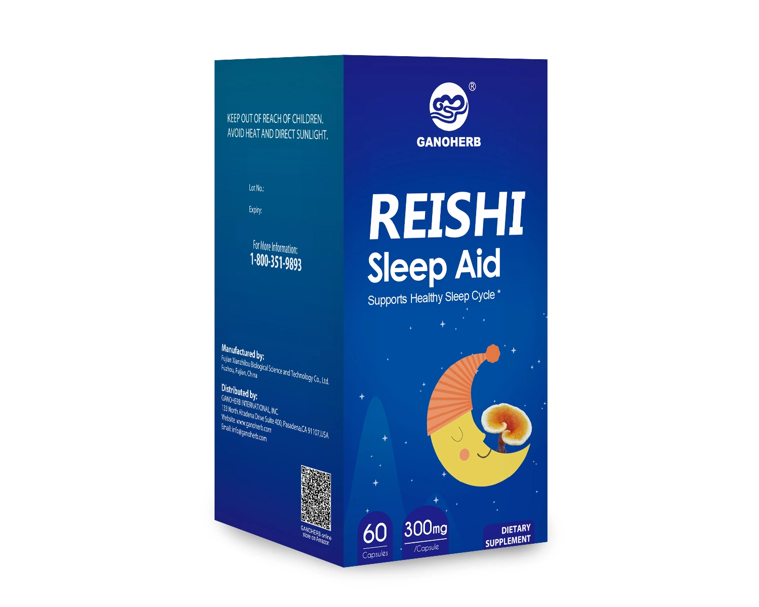 Herbal Supplement for Sleep Aid Reishi Mushroom Capsule