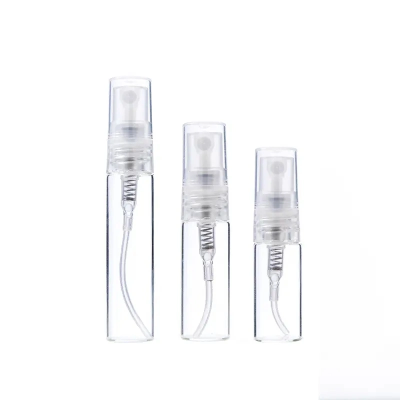 2ml 2.5ml 3ml 5ml 10ml Mini Spray Bottle Travel Transparent Glass Perfume Atomizer