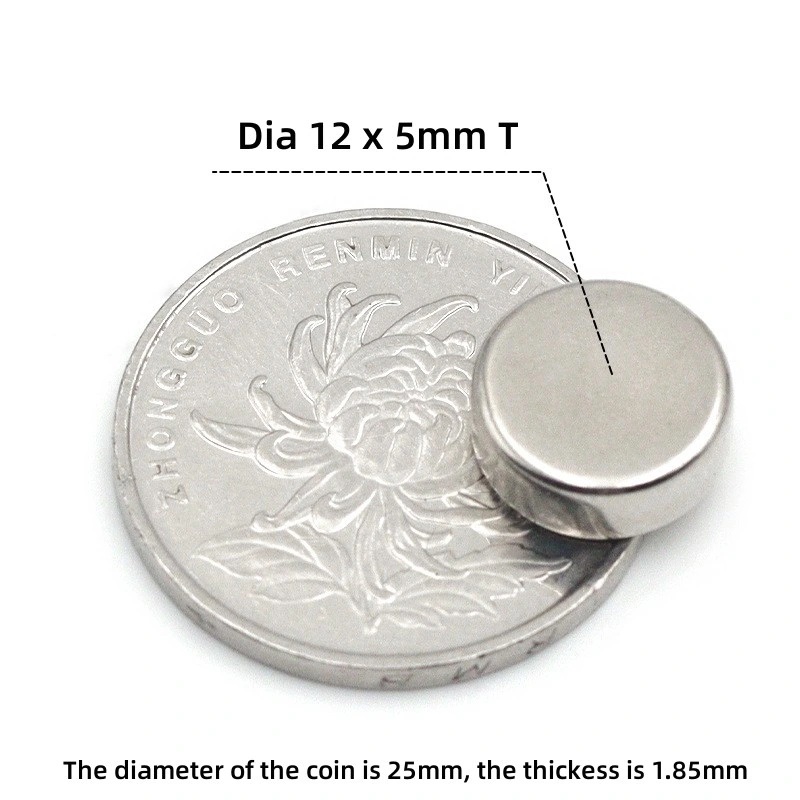 Round D12X2mm H Thickness Nickel NdFeB Permanent Strong Disc Neodymium Magnets 12*2mm