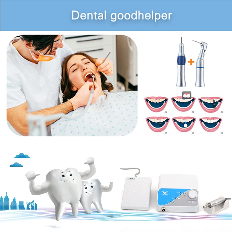 Micromotor Dental equipos profesionales de la máquina 50W Dental Micro Motor eléctrico para pulir los dientes 50000prm