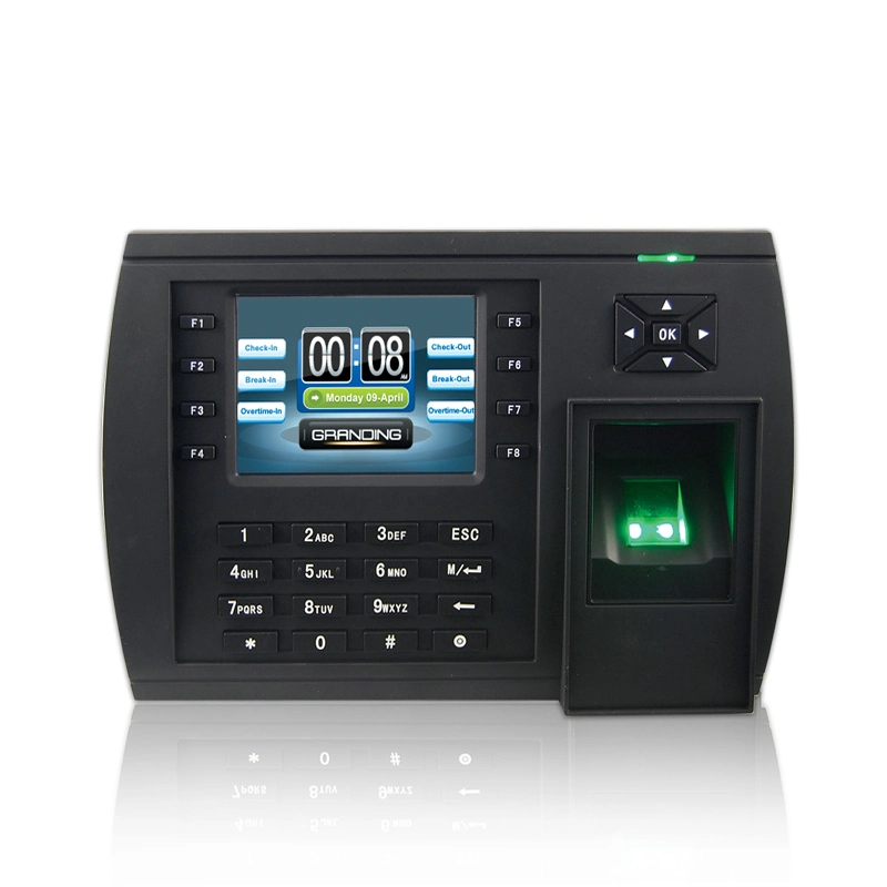 Système d'heures de présence d'empreintes digitales Biometric Fingerprint Reader TCP / IP (TFT500)