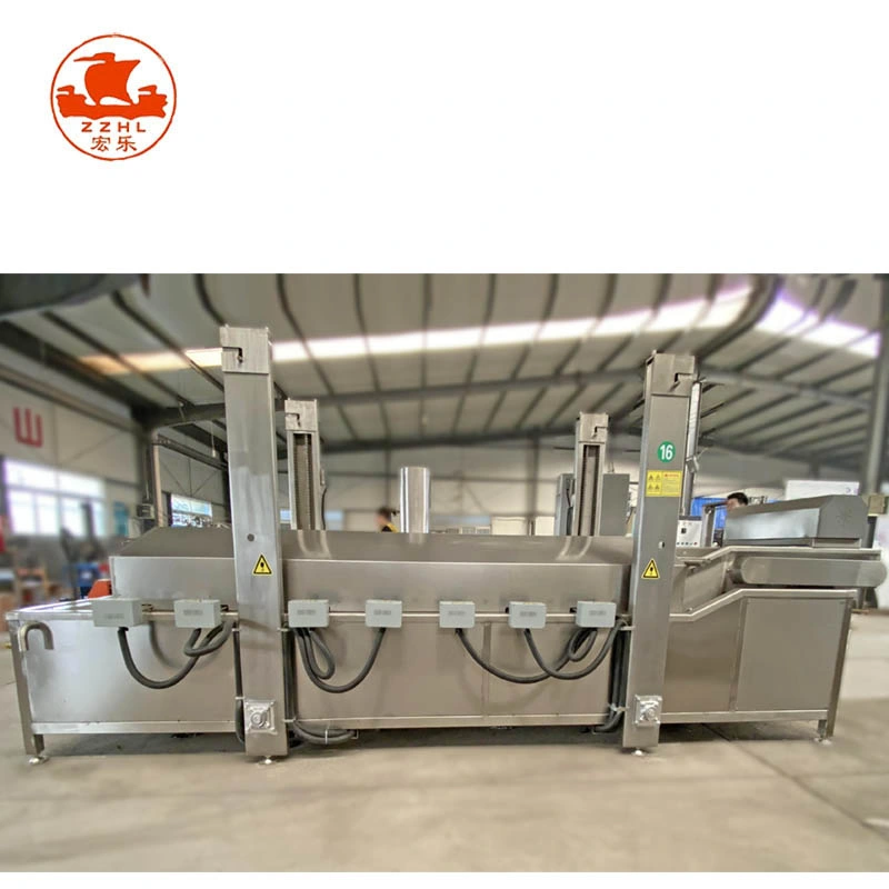 Professional Supplier Automatic Continuous Belt Fryer Fry Machine for Food