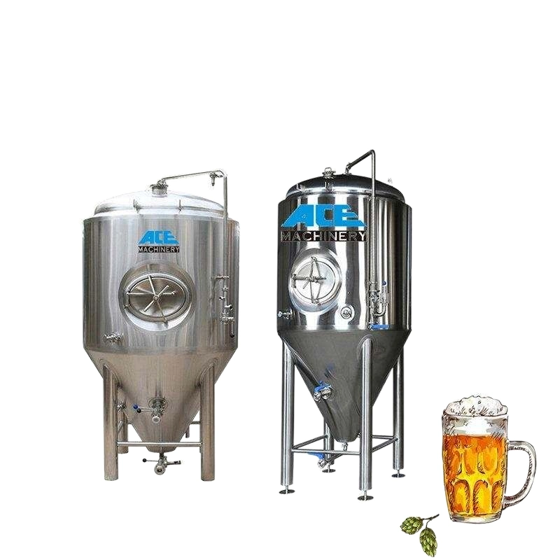 Mejor Precio 2000L 20hl fermentador artesanal tanque de fermentación cónico refrigeración Chaqueta fermentadora embarcación fábrica completa de cerveza Brewing Plant