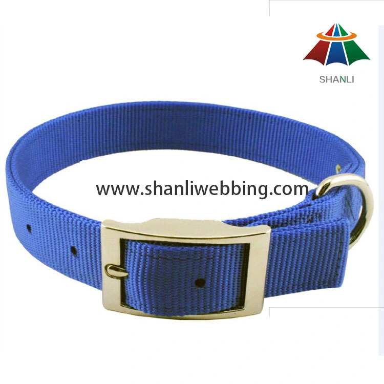 Factory Direct Sale Nylon Dog Collar with Metal Buckle