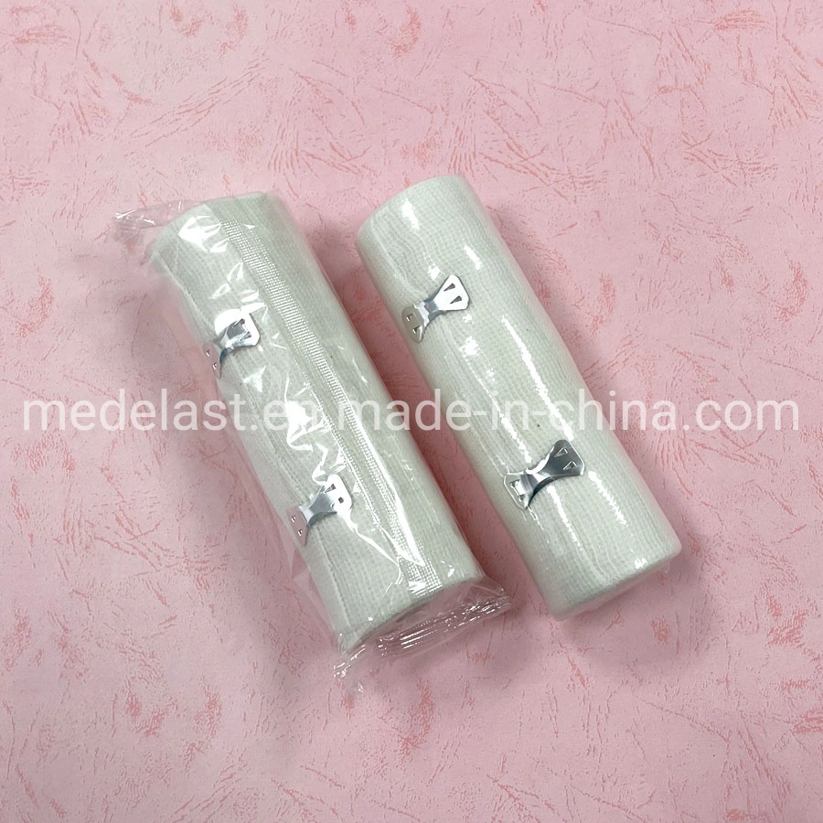 Elastic Cotton and PBT Bandage White Elastic Bandage in Various Sizes