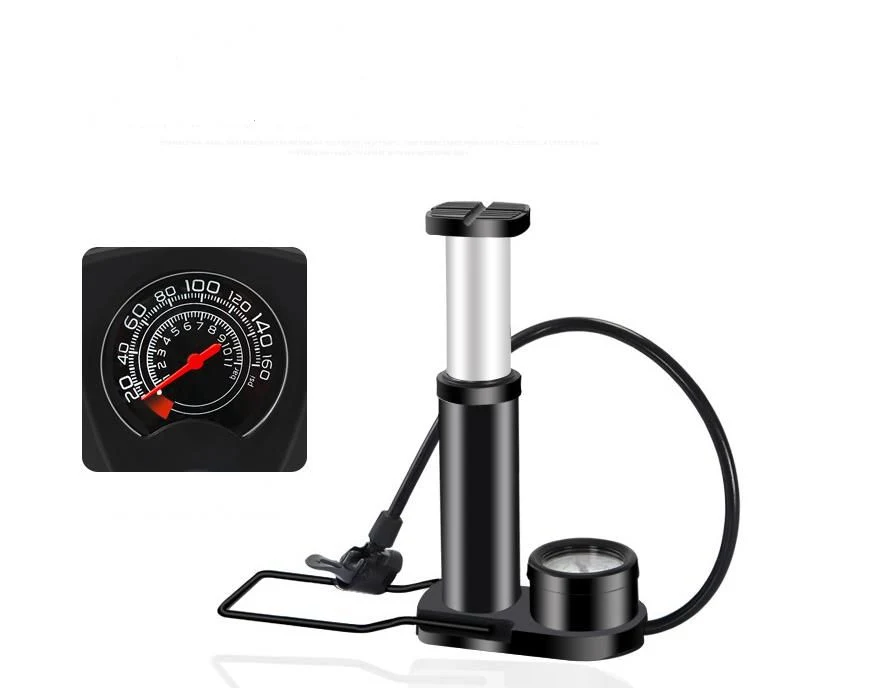 Pedal High Pressure Portable Tire Inflator, Bicycle Tyre Inflator, Car Motorcycle Tire Air Pump