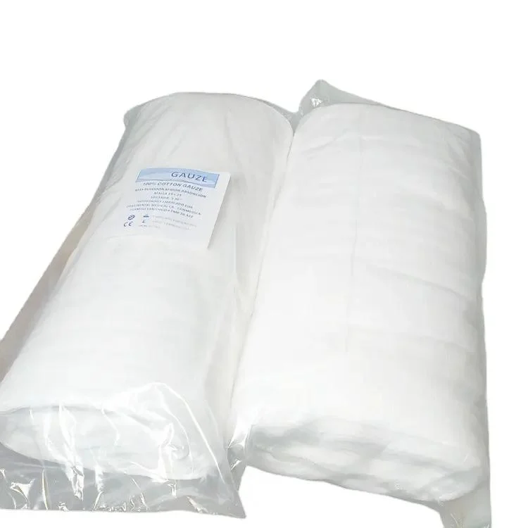 Disposable Surgical Absorbent 100%Cotton Pillow Gauze Roll