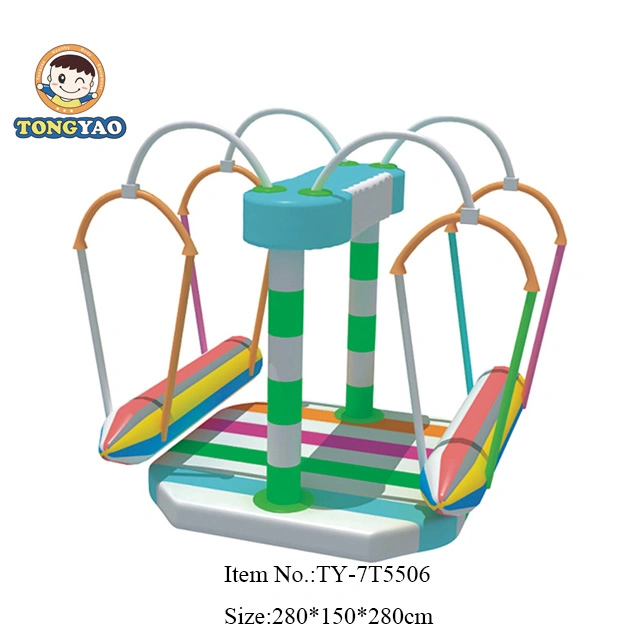 Carrusel de forma de delfín eléctrico interior utilizado Kiddie