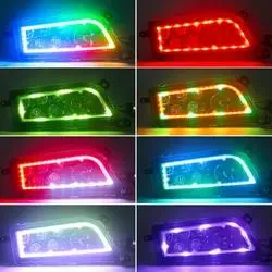 ATV UTV Parts LED Headlight DRL Halo Rings RGB LED Ring Light