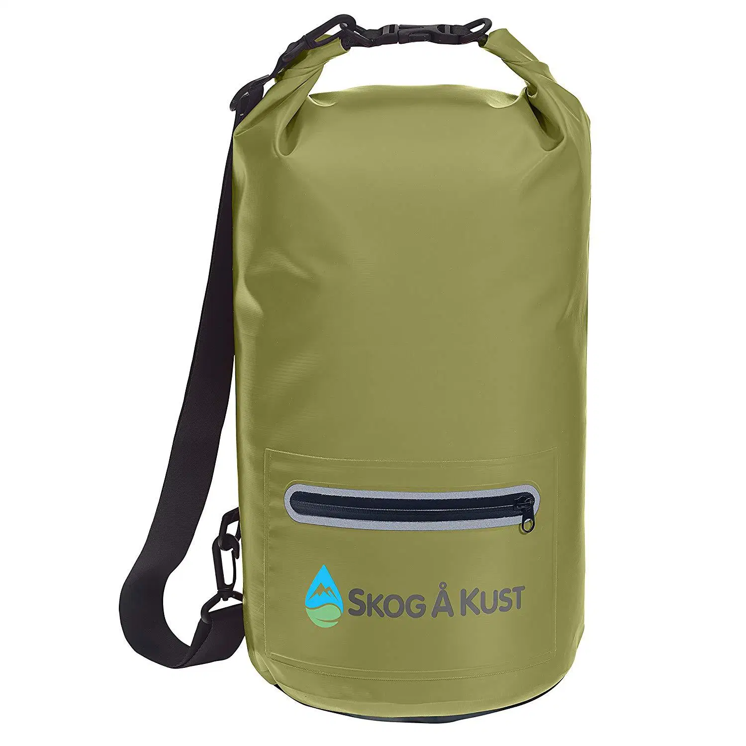 Waterproof Dry Bag for Women Men, 20L Roll Top Lightweight Dry Storage Bag Backpack with Phone Zipper Pocket,