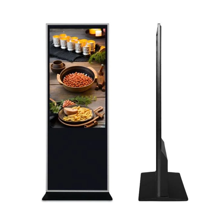 60 Inch Indoor Advertising Information Kiosk Excellent Performance Advertise Media Player