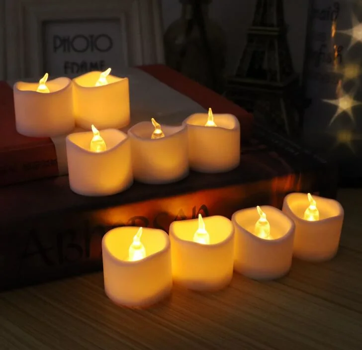 LED Electronic Candle Creative Small Tea Wax Electronic Candle Halloween Natal casamento festa Scene suprimentos