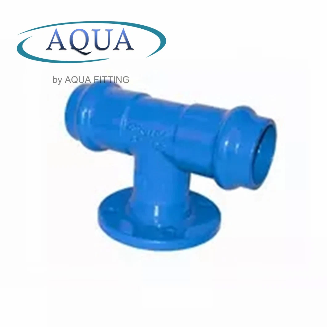 Aqua PN10 PN16 PN25 tubos de transporte de agua brida T Cruz Pliegue de conicidad