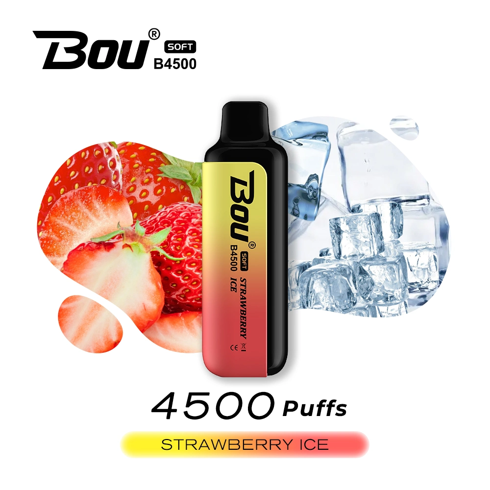 Premium-Qualität Bou Vape 4500 Puffs E Zigarette Zerstäuber Pod Einweg-Vape