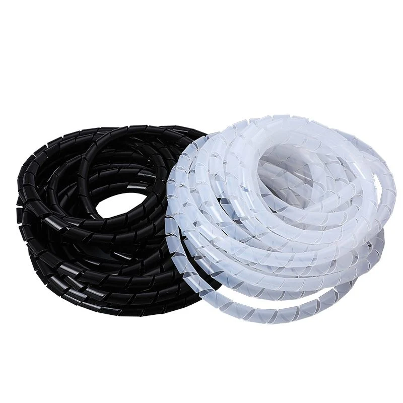 High quality/High cost performance  Reusable Cable Sleeves/Plastic Cable Organizer, PE Material Spiral Wrapping Bands