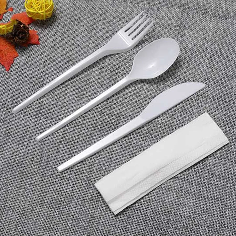 Cheap Restaurant Utensils Plastic Bulk Disposable Plane Cutlery Medium Spoon