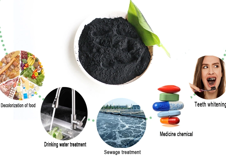 200 Mesh Wood Based Powder Activated Carbon for Decolorization and Purification