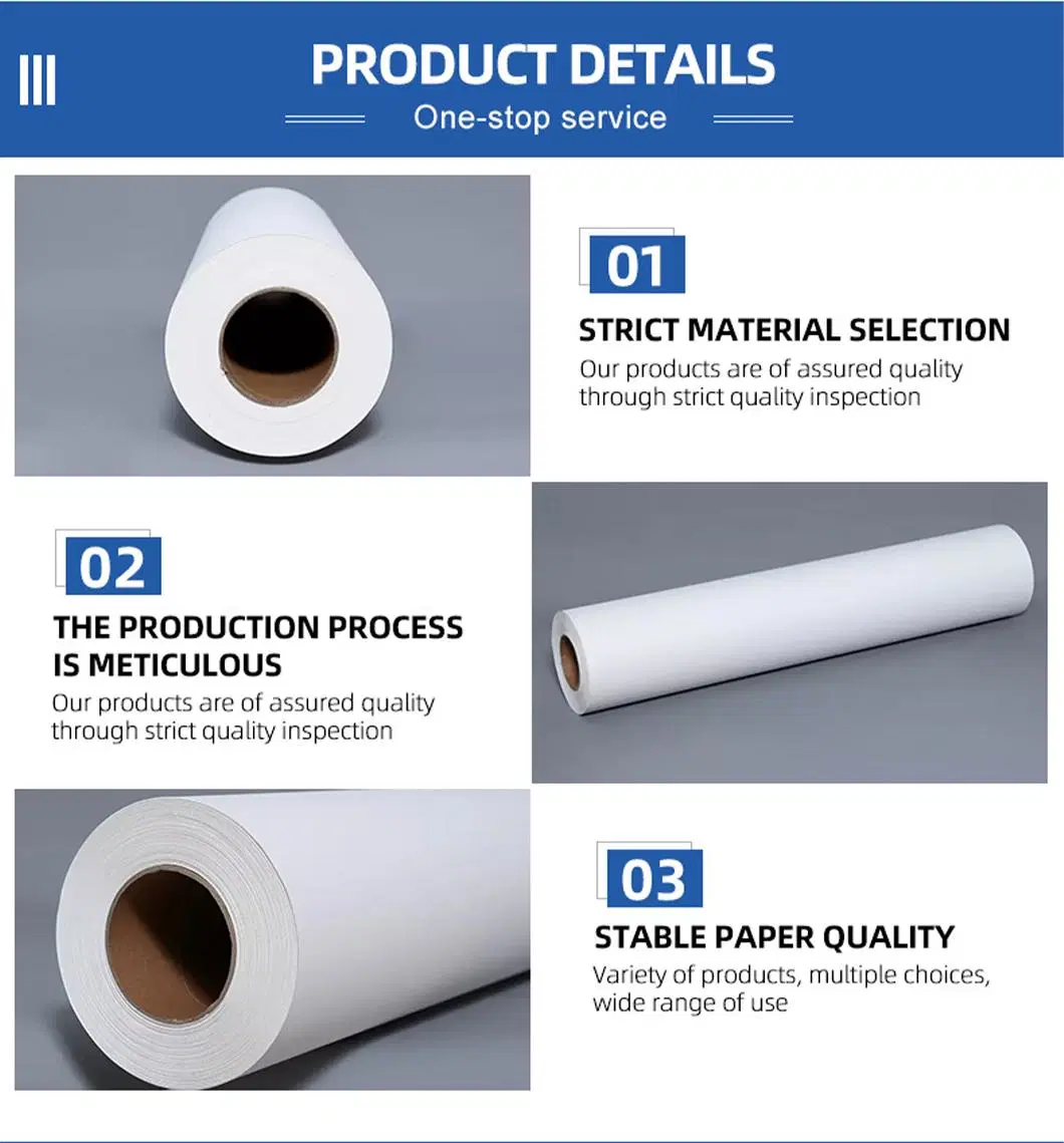 24" Fast Dry Heat Transfer Sublimation Paper for Epson F570 Printer Digital Printing Paper Sublimation Roll