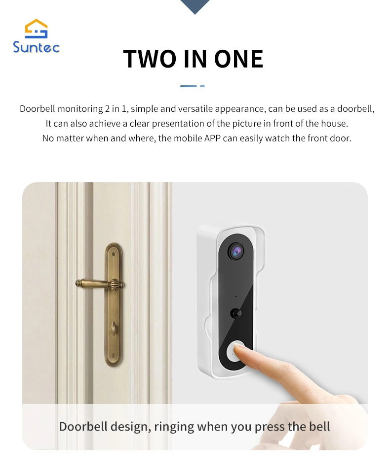 Smart Home Suntec Tuya porta vídeo Phonesecurity Sistema de intercomunicação