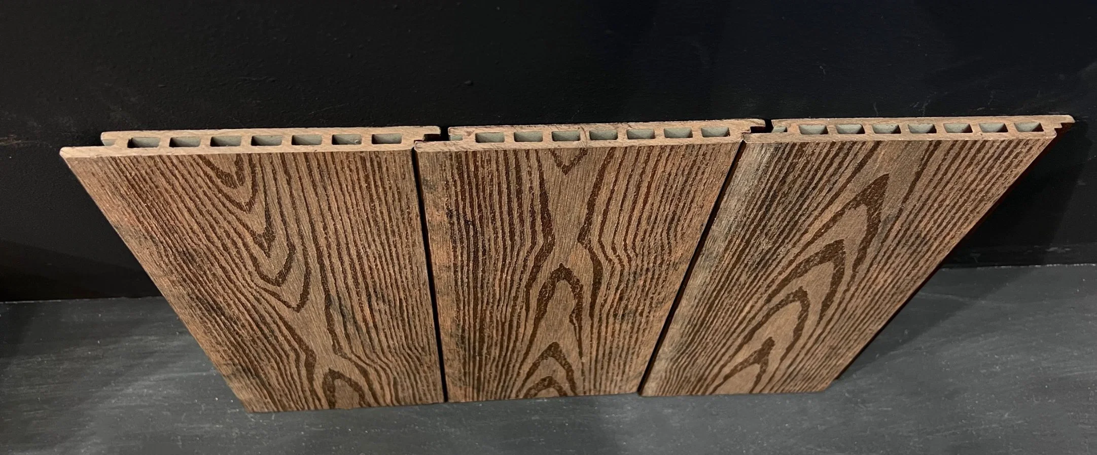 Hot Sale Outdoor WPC Wall Veneer Panel 3D Cladding Plastic Wood Board