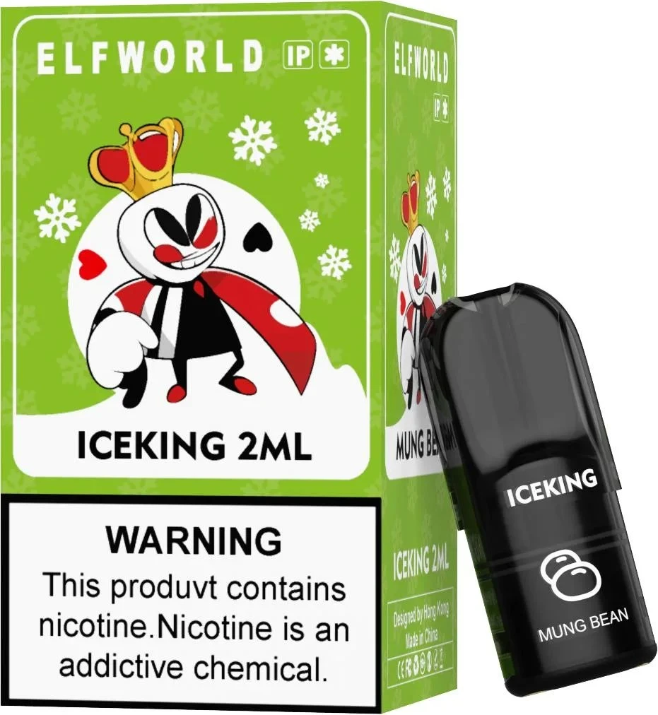 Zbood imprime tu Marca Oval Shape Flavor 18000 Savage Ecig Elfworld Iceking sustituyó a Pod 600 Puff desechable VAPE