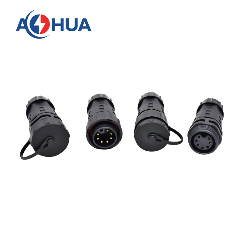 Aohua IP67 Wire to Wire 7 Pin Waterproof Electrical Connector Cable Joint