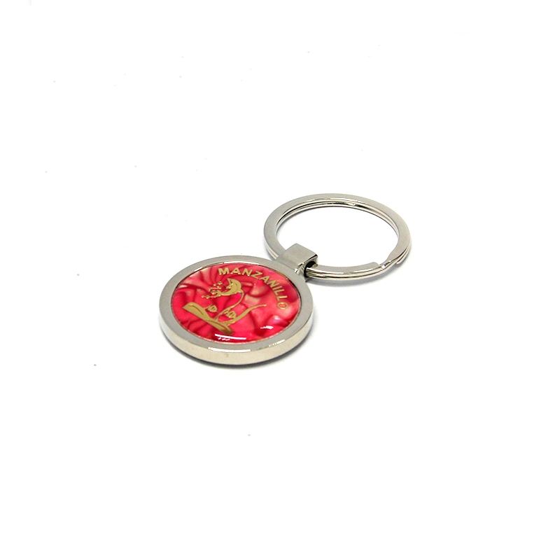 Wholesale/Supplier Custom Cheap Round Shape Keyring with Epoxy