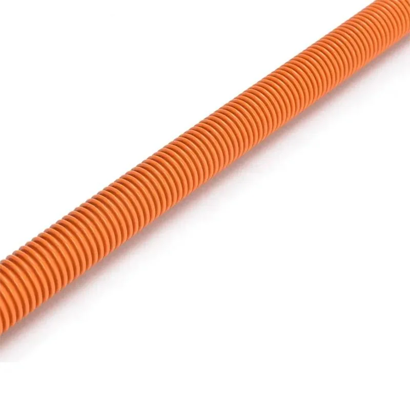 Tubo flexible corrugado de acero inoxidable manguera de estufa de gas naranja