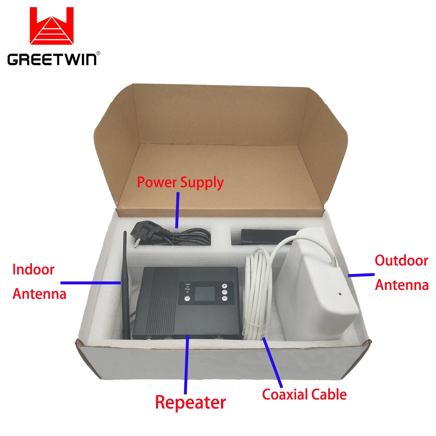 Greetwin Tri-Band High Gain Cellular Network Repeater 2g 3G 4G LTE Dcs B3 B7 B20 Signal Booster