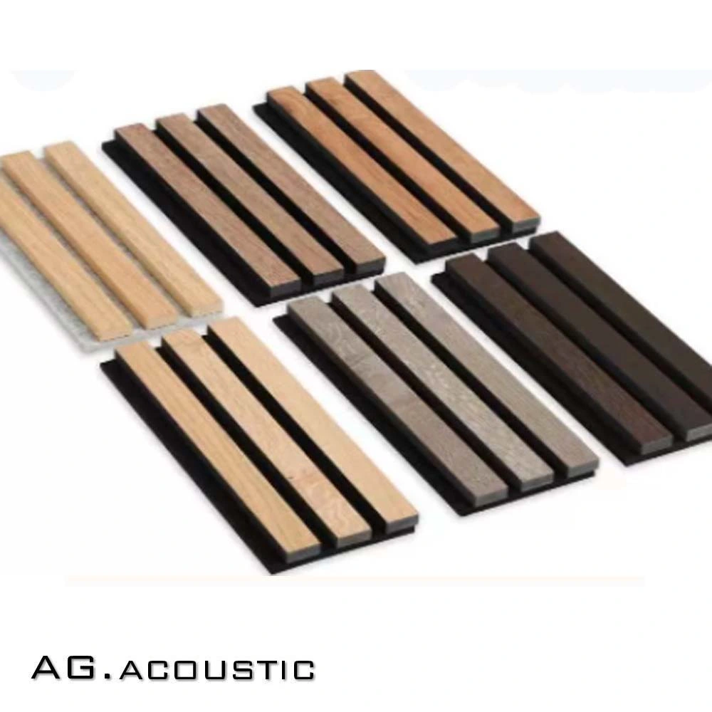 AG. Acoustic Wood Timber Slat Acoustic Panel Soundproofing Pet Felt MDF Board