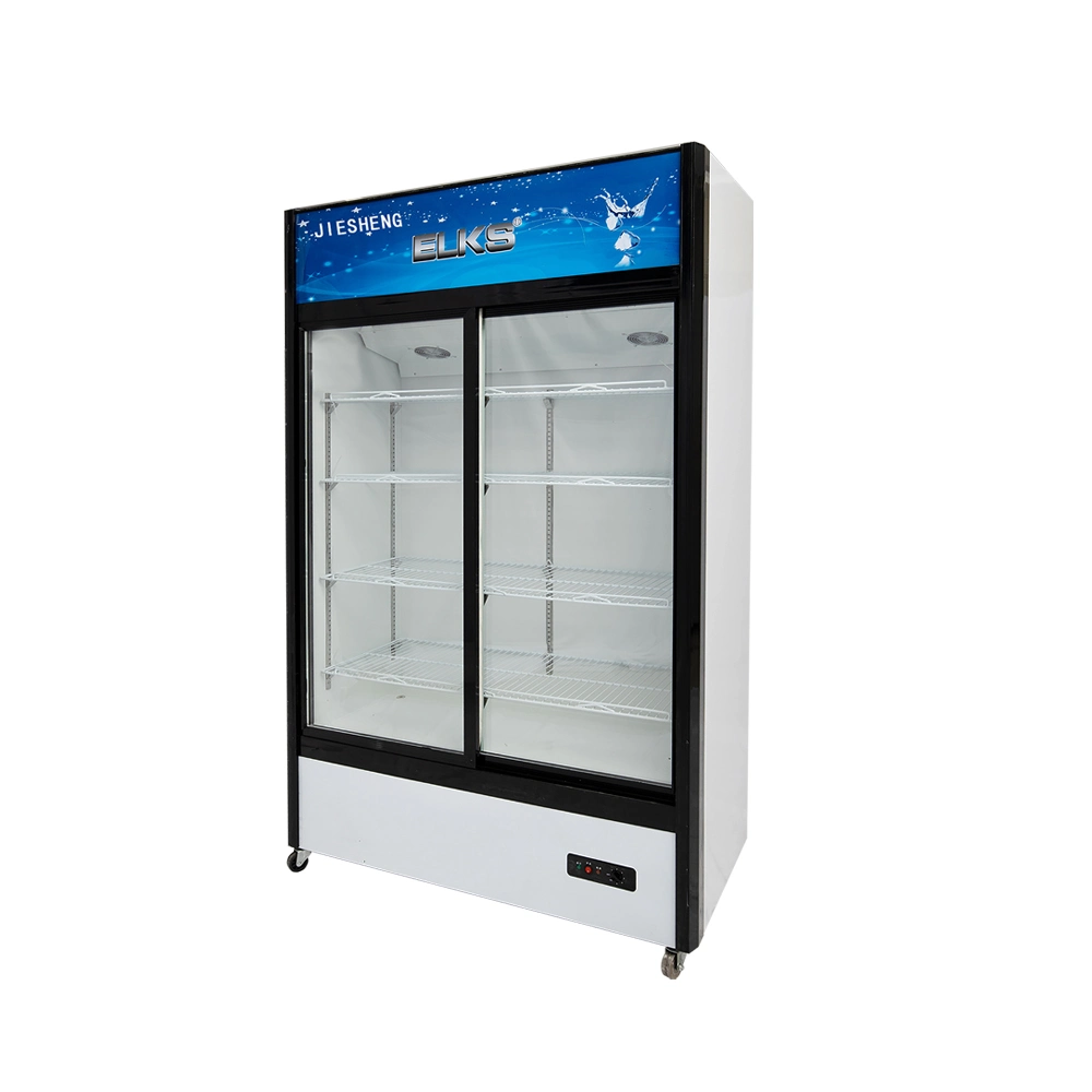 شاشة عرض الفاكهة والخضار مبرد الباب الزجاجي الثلاجة التجارية LSC-1000