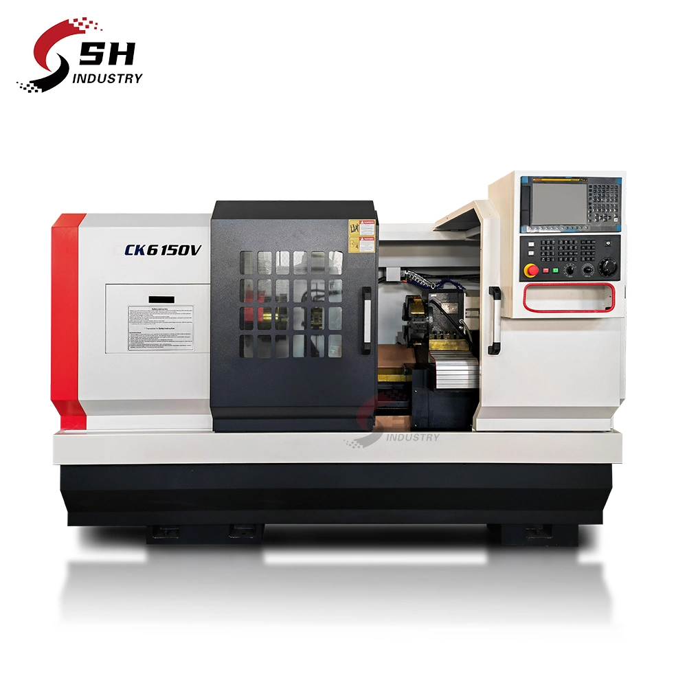 Ck6150v 400 mm ancho de la cama torneado paralelo torno CNC de metal horizontal plano