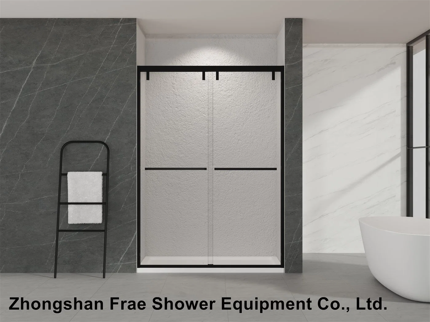 Simpe Shower Rooms 8mm Tempered Glass Shower Soft Close Sliding Door Bathroom Enclosure