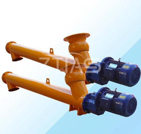 High Efficiency Screw Conveying Materials Such as Cement and Lime